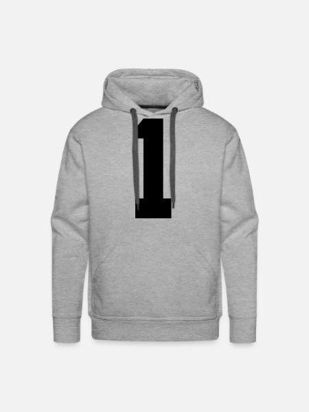 1 - Men's Premium Hoodie - heather grey