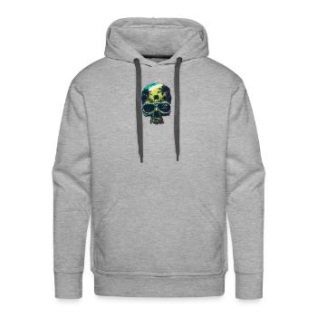 Ghost image design - Men's Premium Hoodie - heather grey - Front - Liam (192cm)