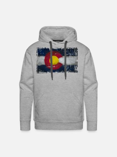colorado colors - Men's Premium Hoodie - heather grey