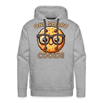one smart cookie - Men's Premium Hoodie - heather grey - Front - Liam (192cm)