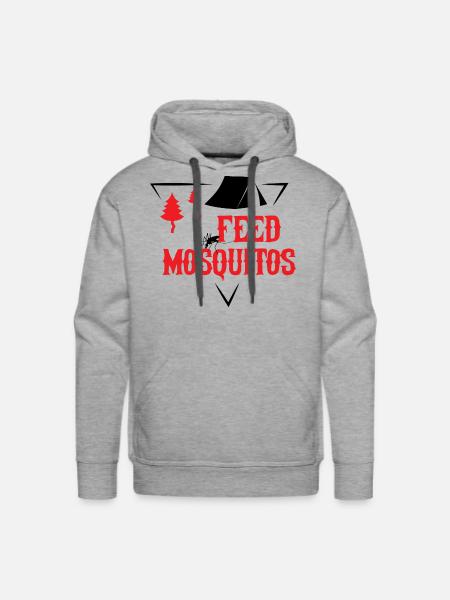 I FEED MOSQUITOS nostalgia - Men's Premium Hoodie - heather grey