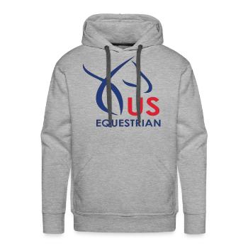 equestrian - Men's Premium Hoodie - heather grey - Front - Liam (192cm)