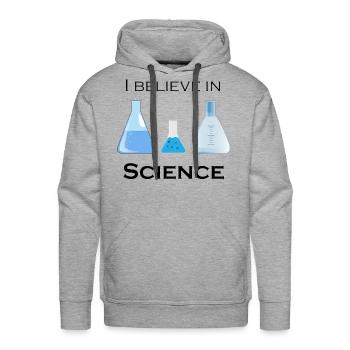 Science Optimistic Meme - Men's Premium Hoodie - heather grey - Front - Liam (192cm)
