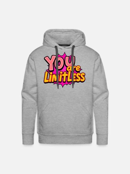 You Are Limitless - Men's Premium Hoodie - heather grey