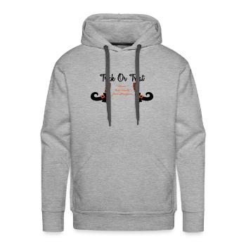 trick or treat - Men's Premium Hoodie - heather grey - Front - Liam (192cm)