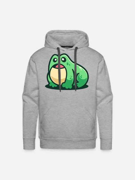 Amphibians Frog - Men's Premium Hoodie - heather grey