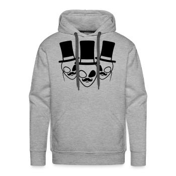 Team Gentlemen Aliens Crew - Men's Premium Hoodie - heather grey - Front - Liam (192cm)