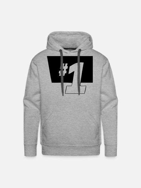 1 - Men's Premium Hoodie - heather grey