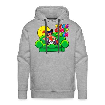 The Big Comfy Couch Molly 90s tv show vintage - Men's Premium Hoodie - heather grey - Front - Liam (192cm)