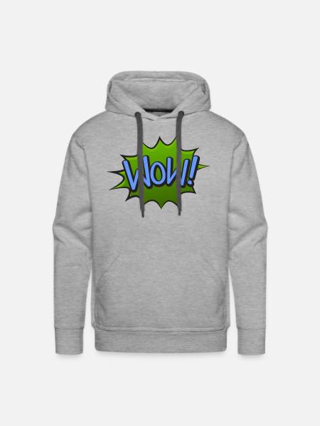 WOWscape - Men's Premium Hoodie - heather grey