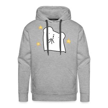 Applauding Bread - Men's Premium Hoodie - heather grey - Front - Liam (192cm)