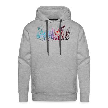 Music - Men's Premium Hoodie - heather grey - Front - Liam (192cm)