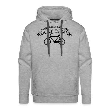 triathlon - Men's Premium Hoodie - heather grey - Front - Liam (192cm)