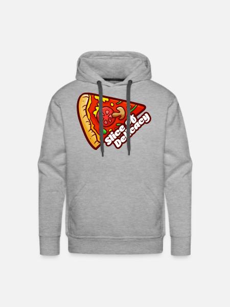 Slice Of Delicacy - Men's Premium Hoodie - heather grey