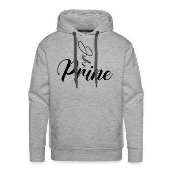 John Prine - Men's Premium Hoodie - heather grey - Front - Liam (192cm)