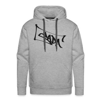 sada tag - Men's Premium Hoodie - heather grey - Front - Liam (192cm)