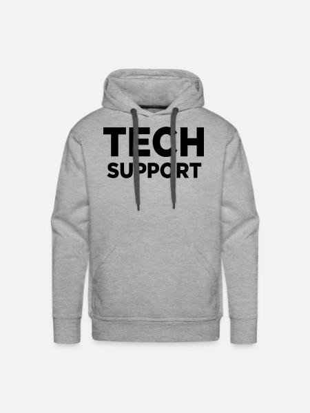 Tech Support - Men's Premium Hoodie - heather grey