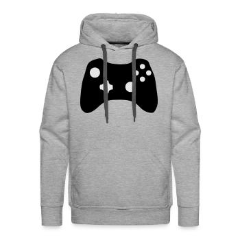 Xbox Controller - Men's Premium Hoodie - heather grey - Front - Liam (192cm)