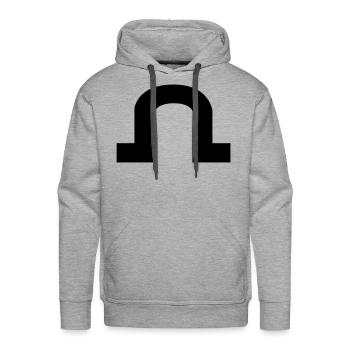 Soling sailing class - Men's Premium Hoodie - heather grey - Front - Liam (192cm)