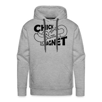 Heartbreaker Chick Magnet Casanova - Men's Premium Hoodie - heather grey - Front - Liam (192cm)