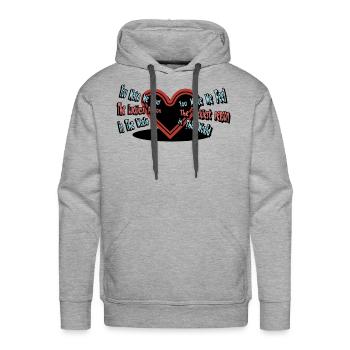 The Luckiest Person - Men's Premium Hoodie - heather grey - Front - Liam (192cm)