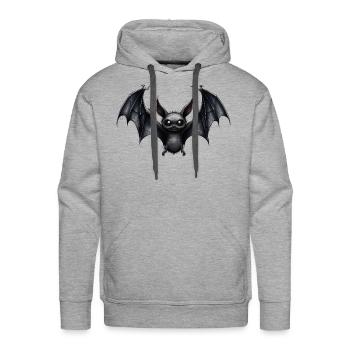 "Horror Halloween" T-Shirt Embrace the Terrifying - Men's Premium Hoodie - heather grey - Front - Liam (192cm)