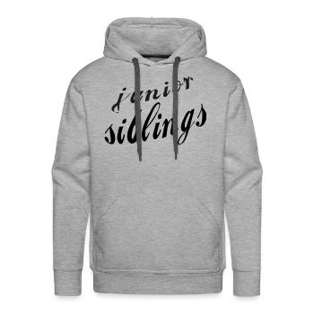 junior siblings funny - Men's Premium Hoodie - heather grey - Front - Liam (192cm)