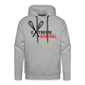 baking - Men's Premium Hoodie - heather grey - Front - Liam (192cm)