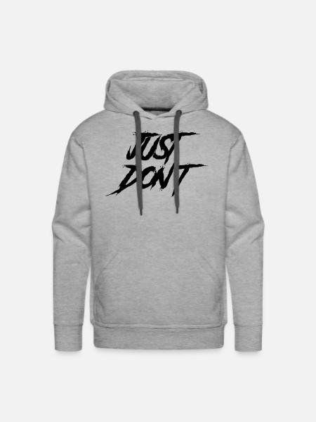 JUST DON T love - Men's Premium Hoodie - heather grey