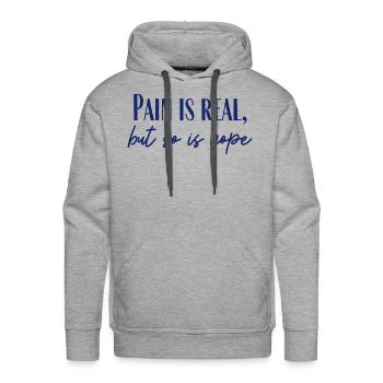 So Is Hope - Men's Premium Hoodie - heather grey - Front - Liam (192cm)