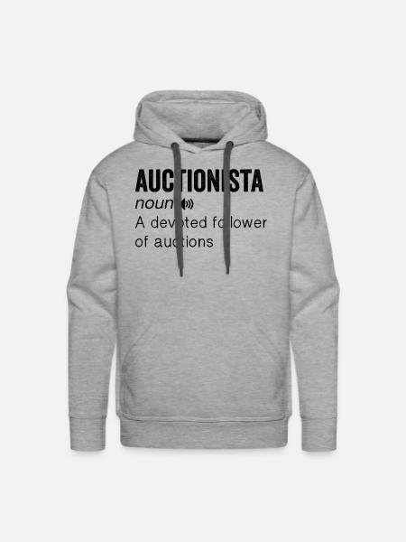 Auctionista definition - Men's Premium Hoodie - heather grey