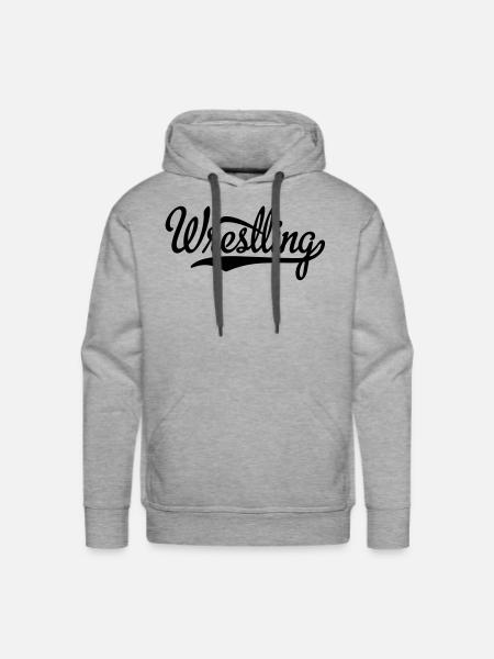 wrestling - Men's Premium Hoodie - heather grey