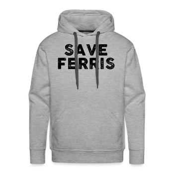 Save Ferris - Men's Premium Hoodie - heather grey - Front - Liam (192cm)