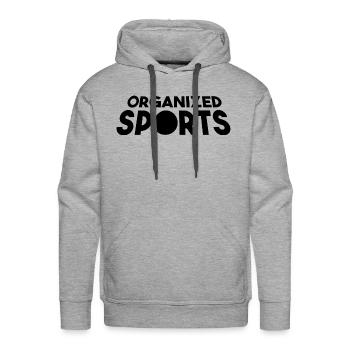 Organized Sports - Men's Premium Hoodie - heather grey - Front - Liam (192cm)