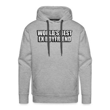 World s Best Ex Boyfriend - Men's Premium Hoodie - heather grey - Front - Liam (192cm)