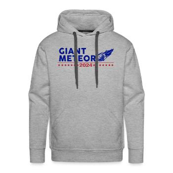 Giant Meteor 2024 - Men's Premium Hoodie - heather grey - Front - Liam (192cm)