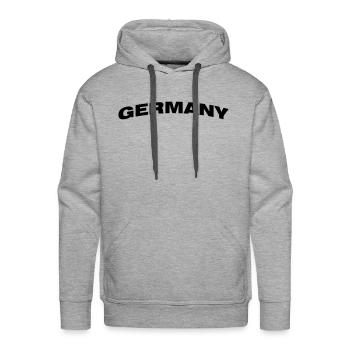 Germany - Men's Premium Hoodie - heather grey - Front - Liam (192cm)