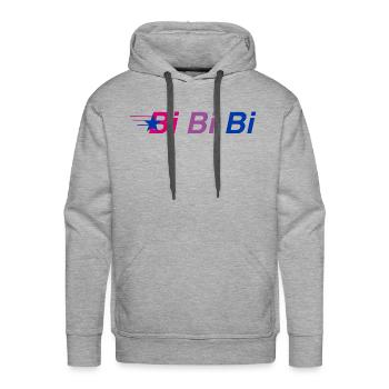 Bi Bi Bi trending 70s - Men's Premium Hoodie - heather grey - Front - Liam (192cm)