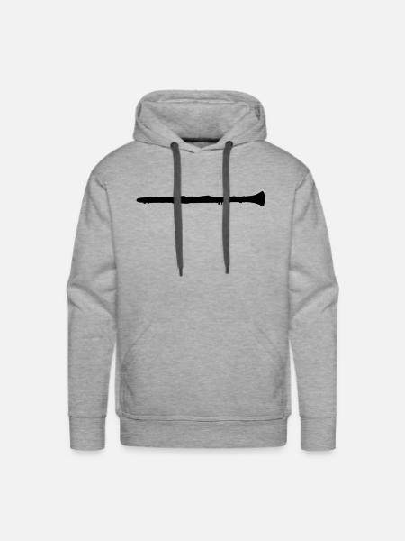 clarinet - Men's Premium Hoodie - heather grey