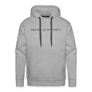 Depths of Dystopia - Men's Premium Hoodie - heather grey - Front - Liam (192cm)
