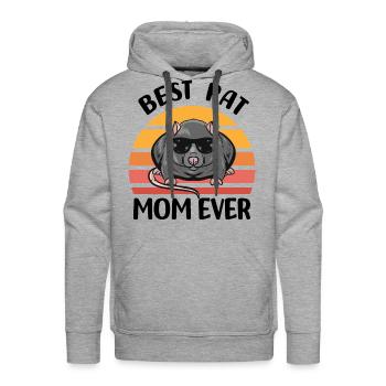rats - Men's Premium Hoodie - heather grey - Front - Liam (192cm)