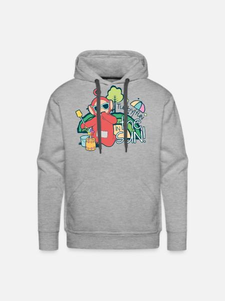 Teletubbies Fun In The Sun With Po - Men's Premium Hoodie - heather grey