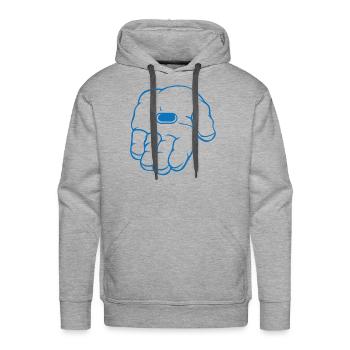 Blue pill - Men's Premium Hoodie - heather grey - Front - Liam (192cm)