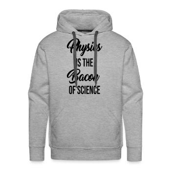 Physique - Molleton à capuche Premium pour homme - gris chiné - Devant - Liam (192cm)