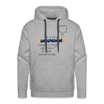 Future entrepreneur - Men's Premium Hoodie - heather grey - Front - Liam (192cm)