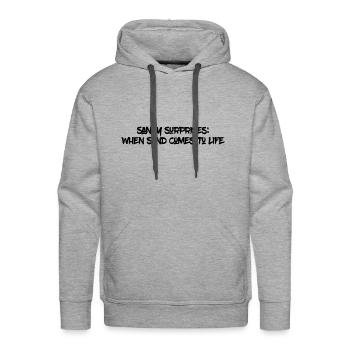Sand Sculptor, Sand Castle Lover, Sand Art - Men's Premium Hoodie - heather grey - Front - Liam (192cm)