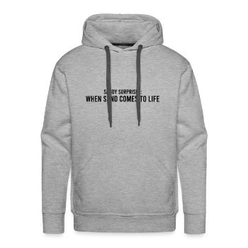 Sand Sculptor, Sand Castle Lover, Sand Art - Men's Premium Hoodie - heather grey - Front - Liam (192cm)