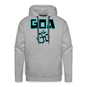 goa ohmen - Men's Premium Hoodie - heather grey - Front - Liam (192cm)