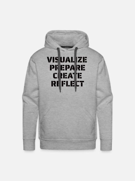 Artist Quote - Men's Premium Hoodie - heather grey