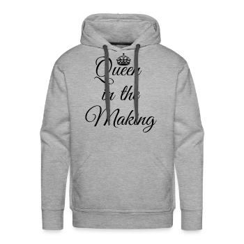Queen In The Making - Men's Premium Hoodie - heather grey - Front - Liam (192cm)